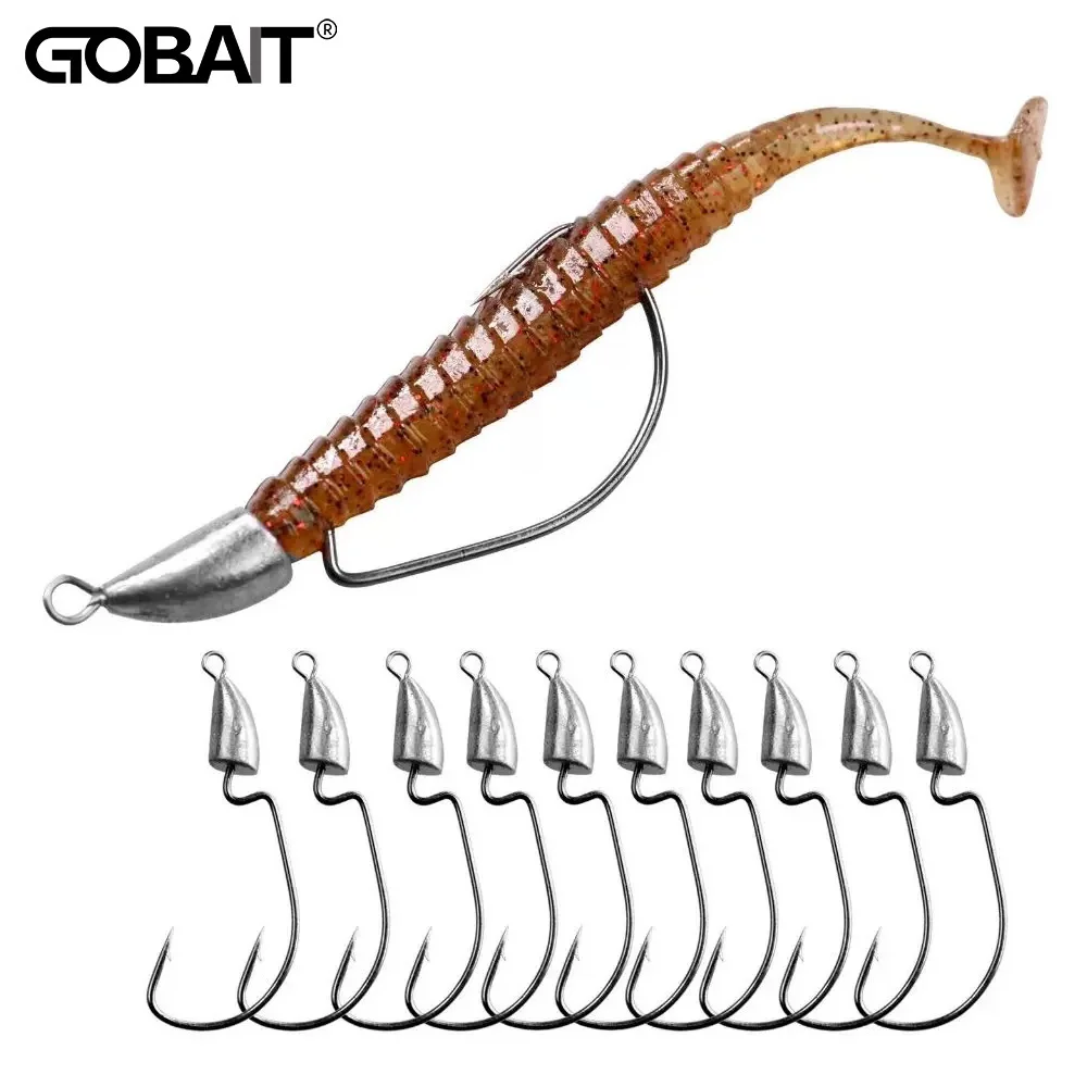 Fishing Hook Assortment - 10 Buah Kait Cacing Kepala Jig