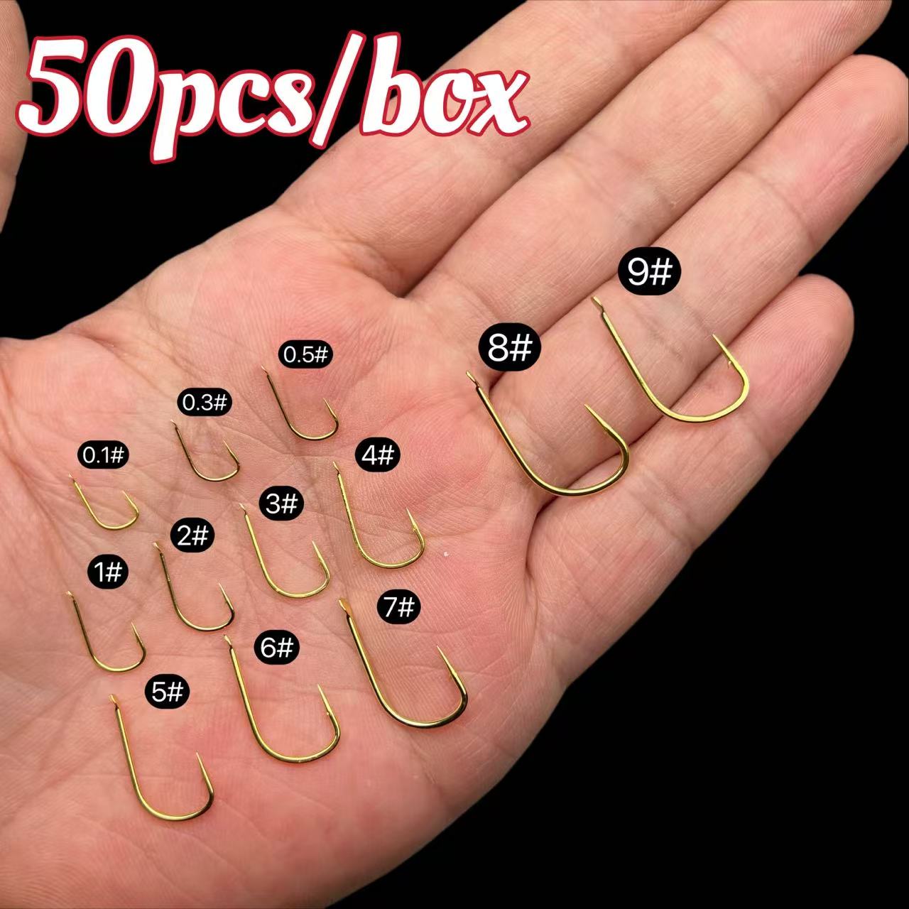 Fishing Hook Assortment - 50 Buah Kail Ikan Kanto Baru,