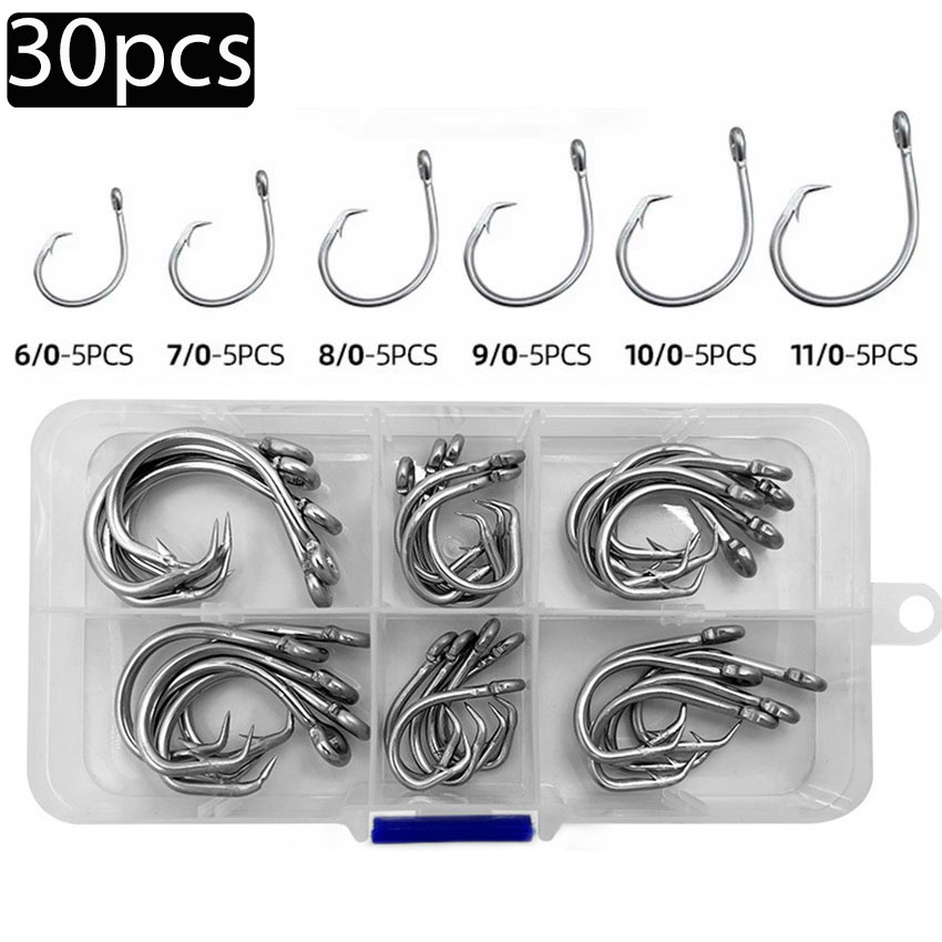 30pcs/kotak Mata Kail Pancing  - Fishing Hook Assortment ulasan dan harga