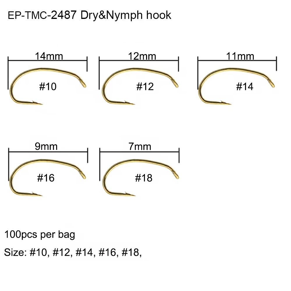 Eupheng 100pcs EP-TMC2487 Mata - Fishing Hook Barbless ulasan dan harga