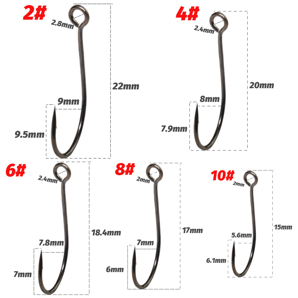 20 buah kait tunggal cincin be - Fishing Hook Assortment ulasan dan harga