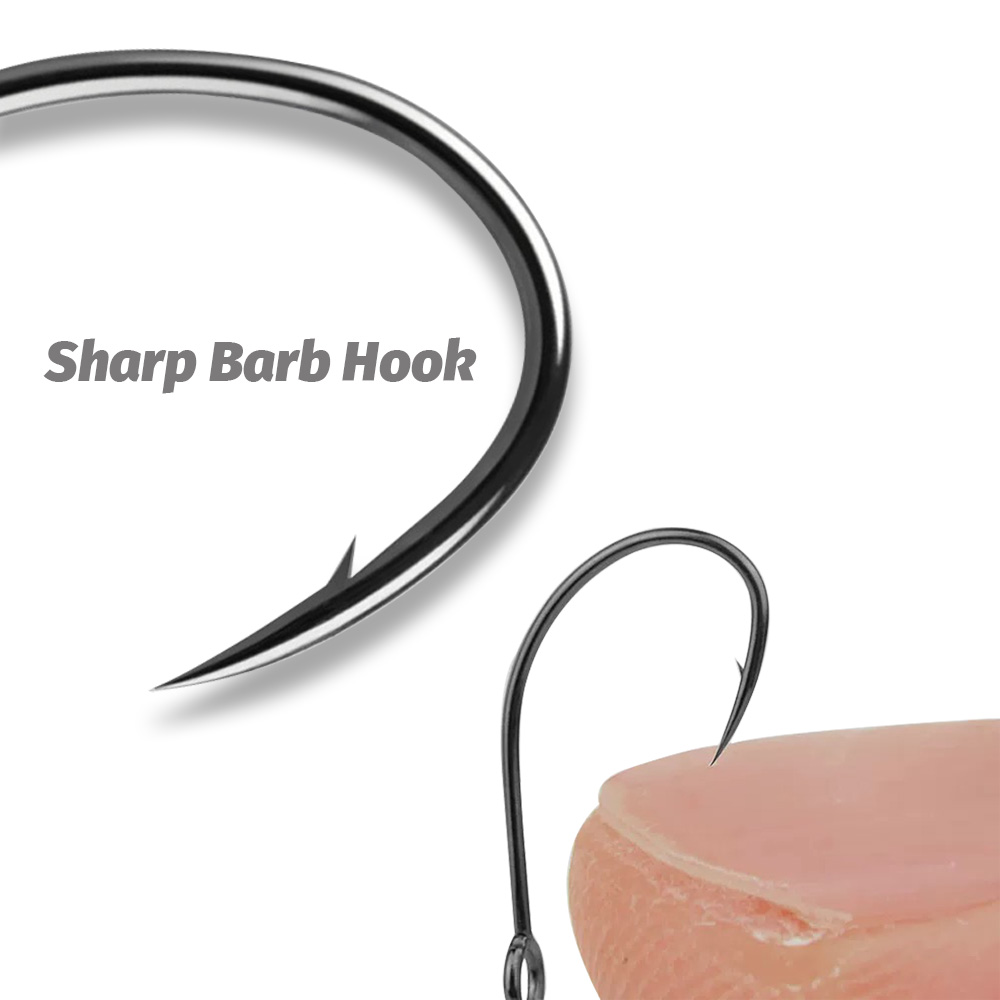 20 buah kait tunggal cincin be - Fishing Hook Assortment ulasan dan harga