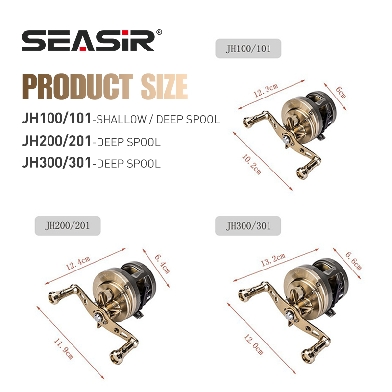 Reel Baitcasting SEASIR JH All - Abu Garcia Reel Max ulasan dan harga